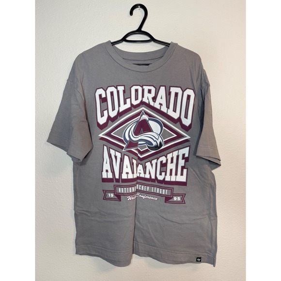 47 Brand Other - 47 Brand Colorado Avalanche NHL Gray Graphic T-Shirt Mens Large Short Sleeve Tee